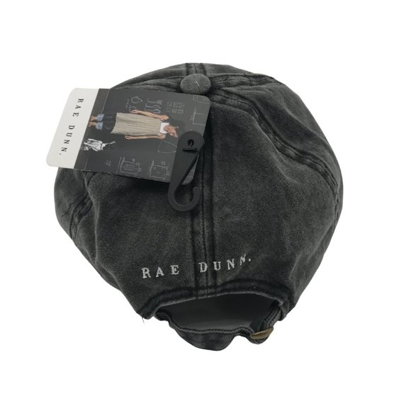 Rae Dunn Women's Black Distressed  "LOVE" Baseball Hat | One Size - Picture 2 of 2